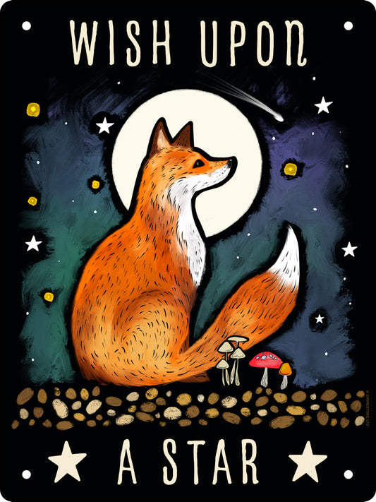 Wish Upon A Star Mini Tin Sign