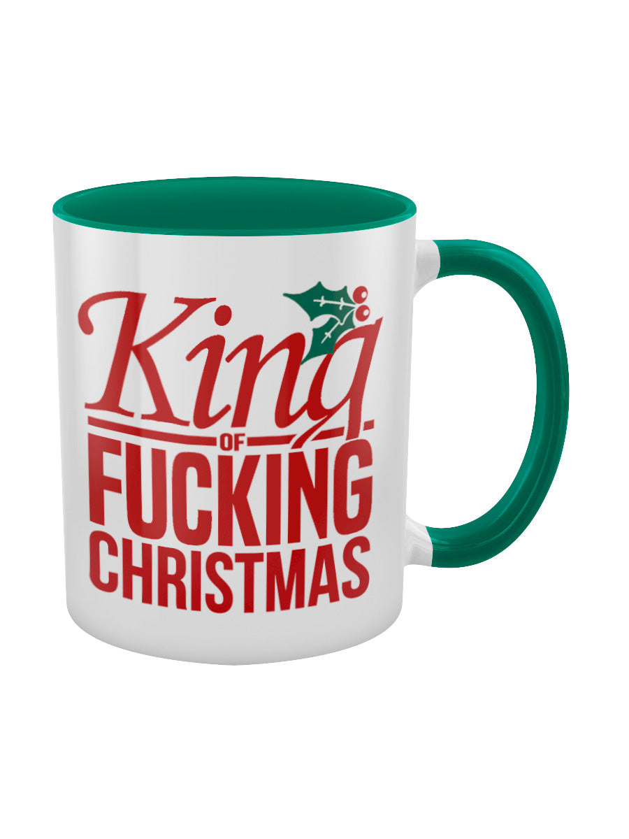 King of Fucking Christmas Green Inner 2-Tone Mug