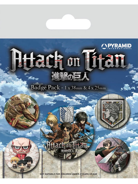 Attack On Titan Season 3 Badge Pack