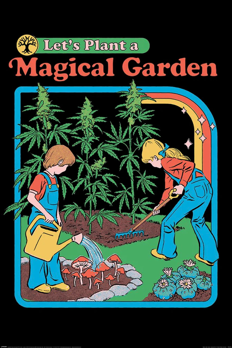 Steven Rhodes Let's Plant a Magical Garden Maxi Poster