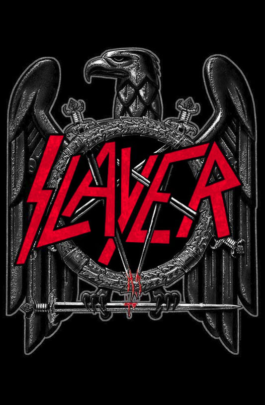 Slayer Black Eagle Textile Flag