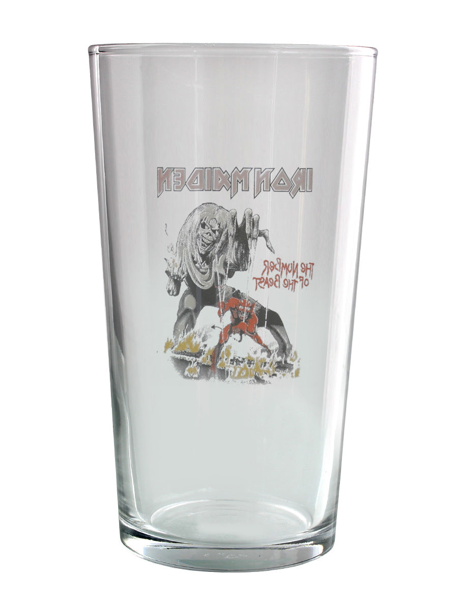 Iron Maiden Number of the Beast Drinking Glass