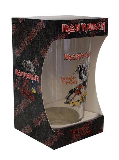 Iron Maiden Number of the Beast Drinking Glass