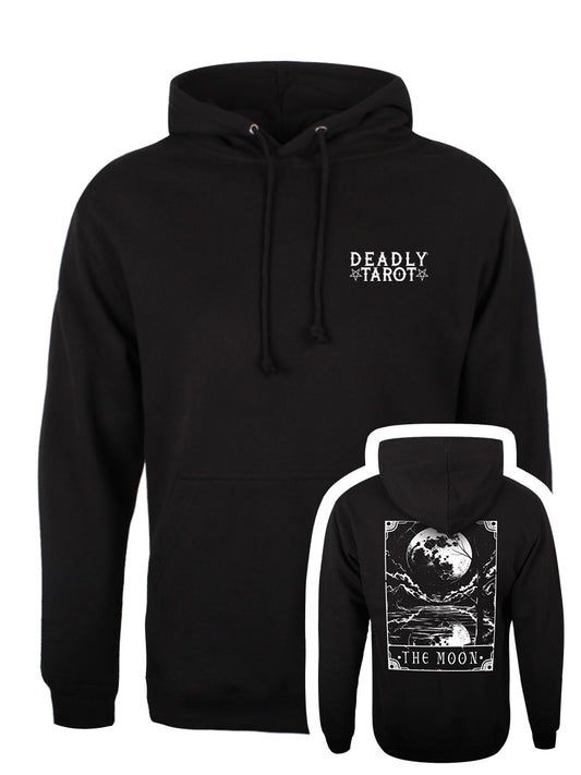 Deadly Tarot - The Moon Unisex Black Pullover Hoodie