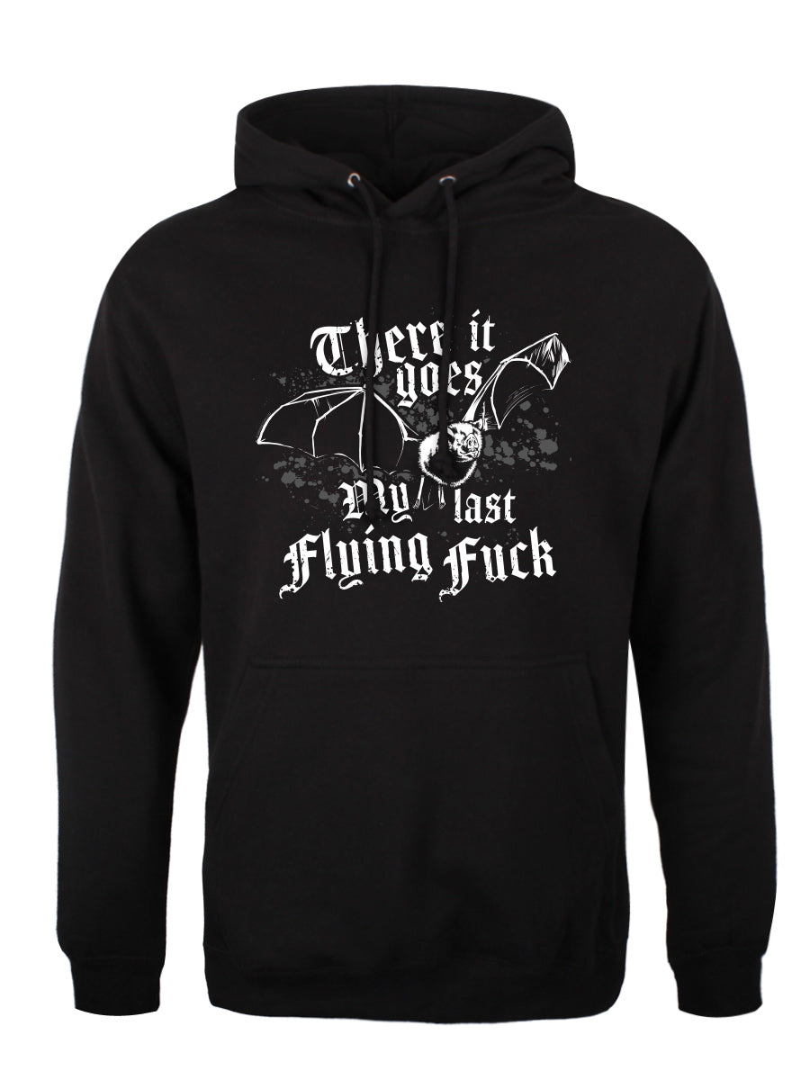 There It Goes My Last Flying Fuck Unisex Black Pullover Hoodie