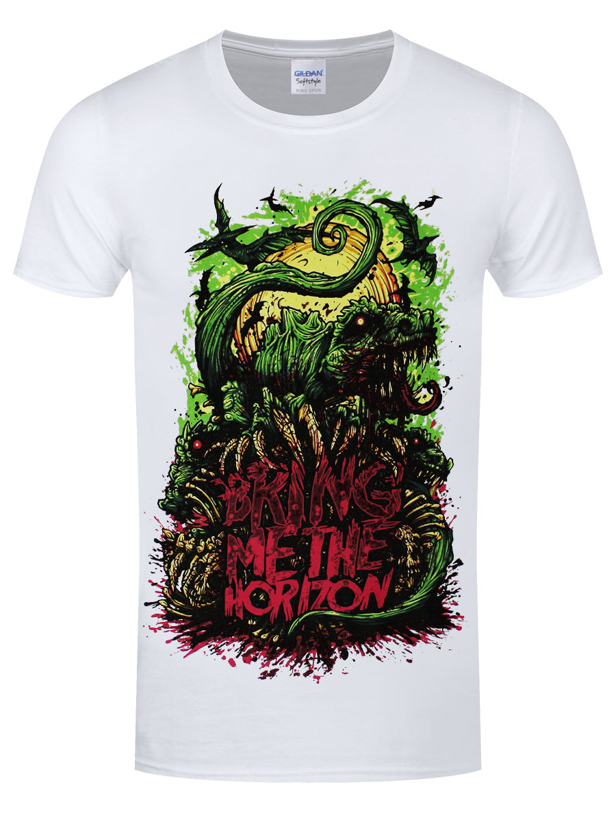 Bring Me The Horizon Dinosaur Men's White T-Shirt