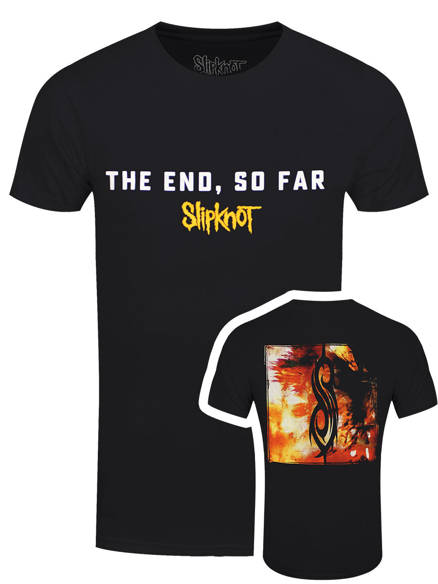 Slipknot The End, So Far Album Cover Men's Black T-Shirt