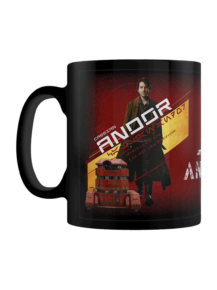 Star Wars Andor Cassian & B2emo Black Mug