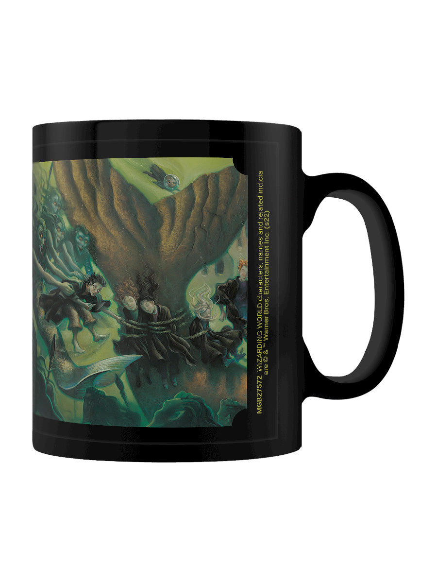 Harry Potter Book 4 Second Task Black Mug