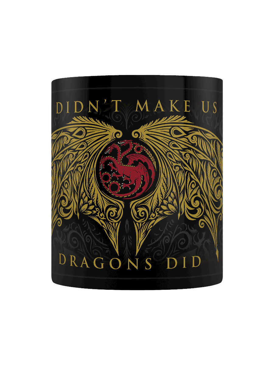 House Of The Dragon Dragon Wings Black Mug