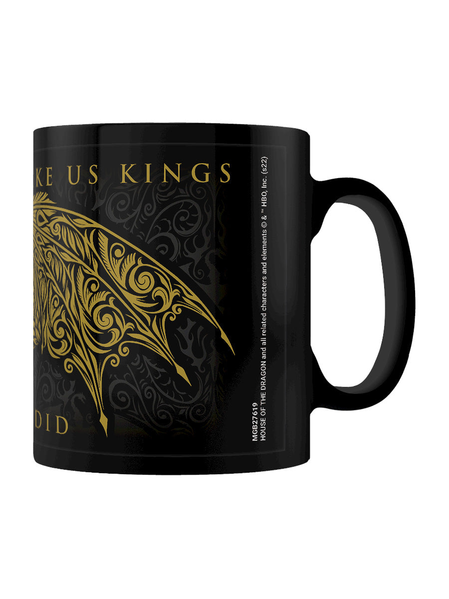 House Of The Dragon Dragon Wings Black Mug