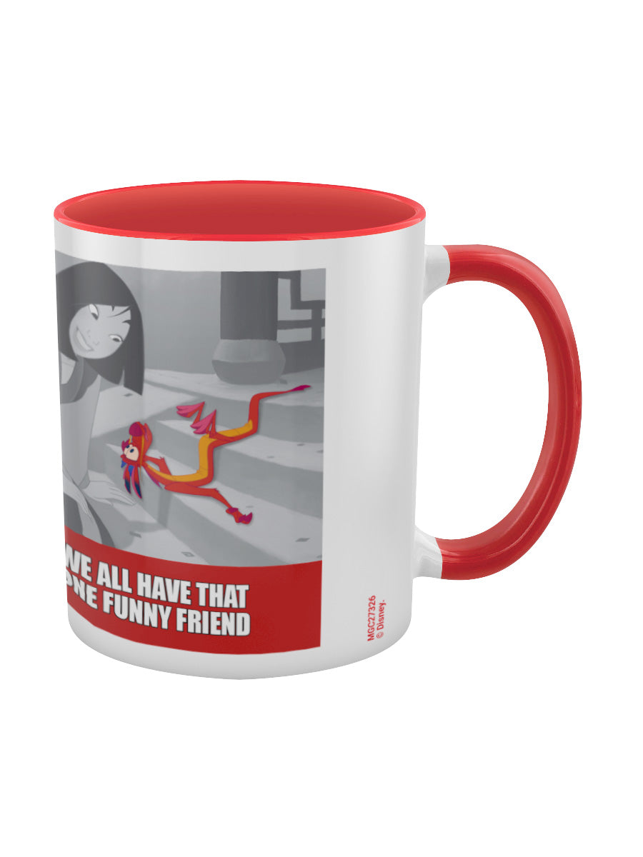 Mulan Funny Friend Red Coloured Inner Mug