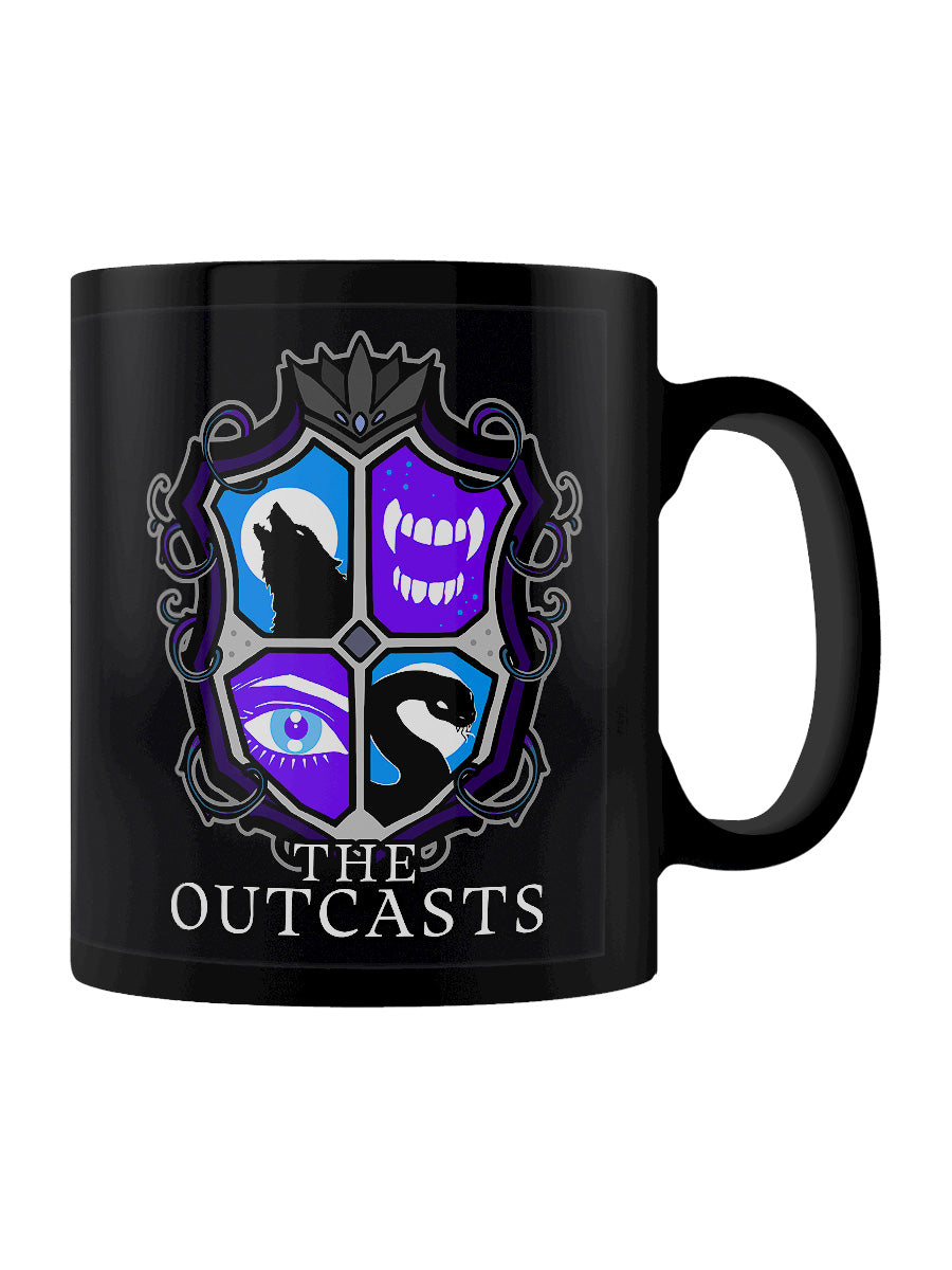 The Outcasts of Nevermore Academy Black Mug