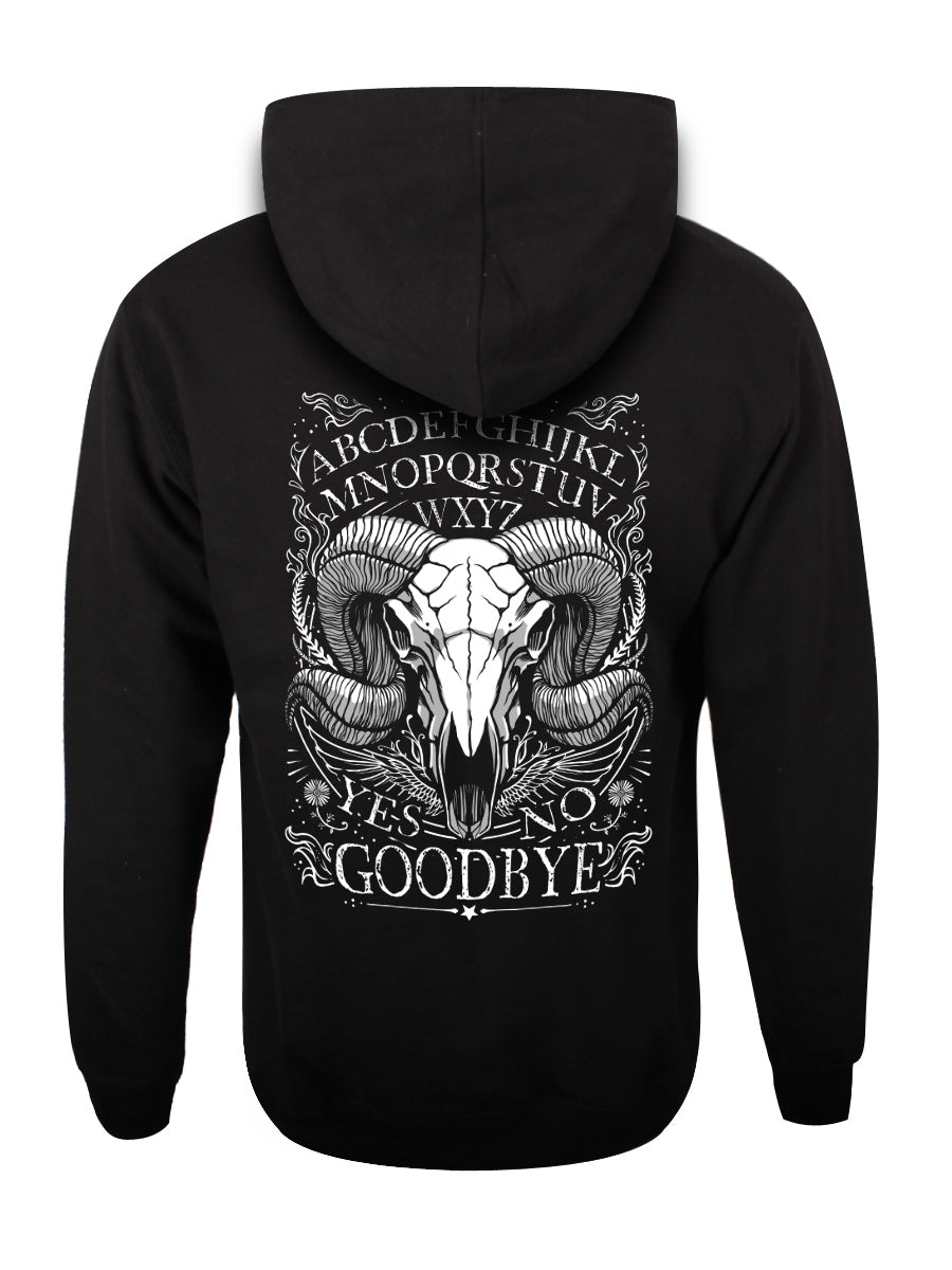 Ram Skull Ouija Unisex Black Pullover Hoodie