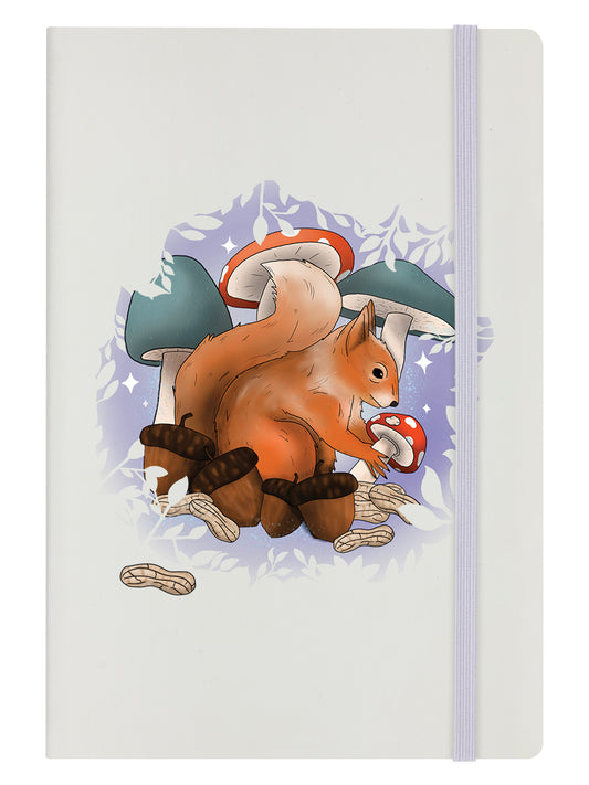 Foraging Familiars Squirrel Cream A5 Hard Cover Notebook