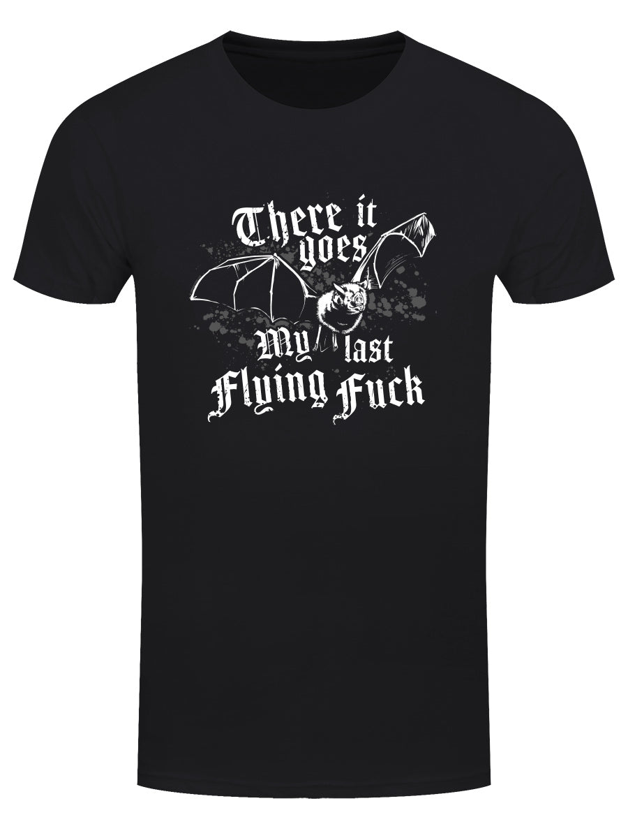 There It Goes My Last Flying Fuck Men's Black T-Shirt