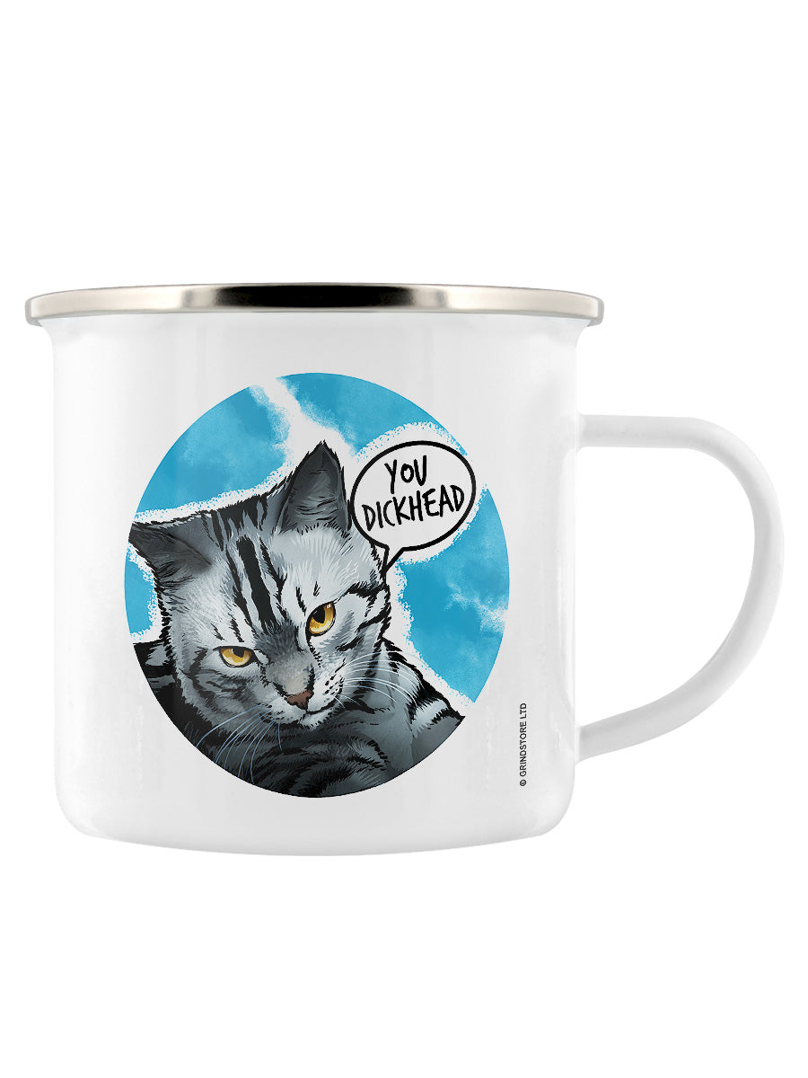 Cute But Abusive You Dickhead Enamel Mug