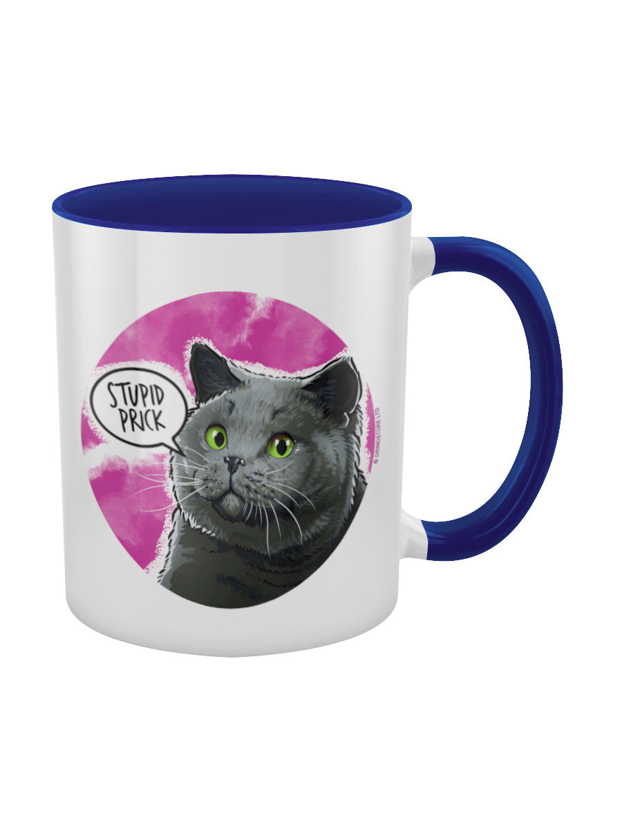 Cute But Abusive Stupid Prick Blue Inner 2-Tone Mug