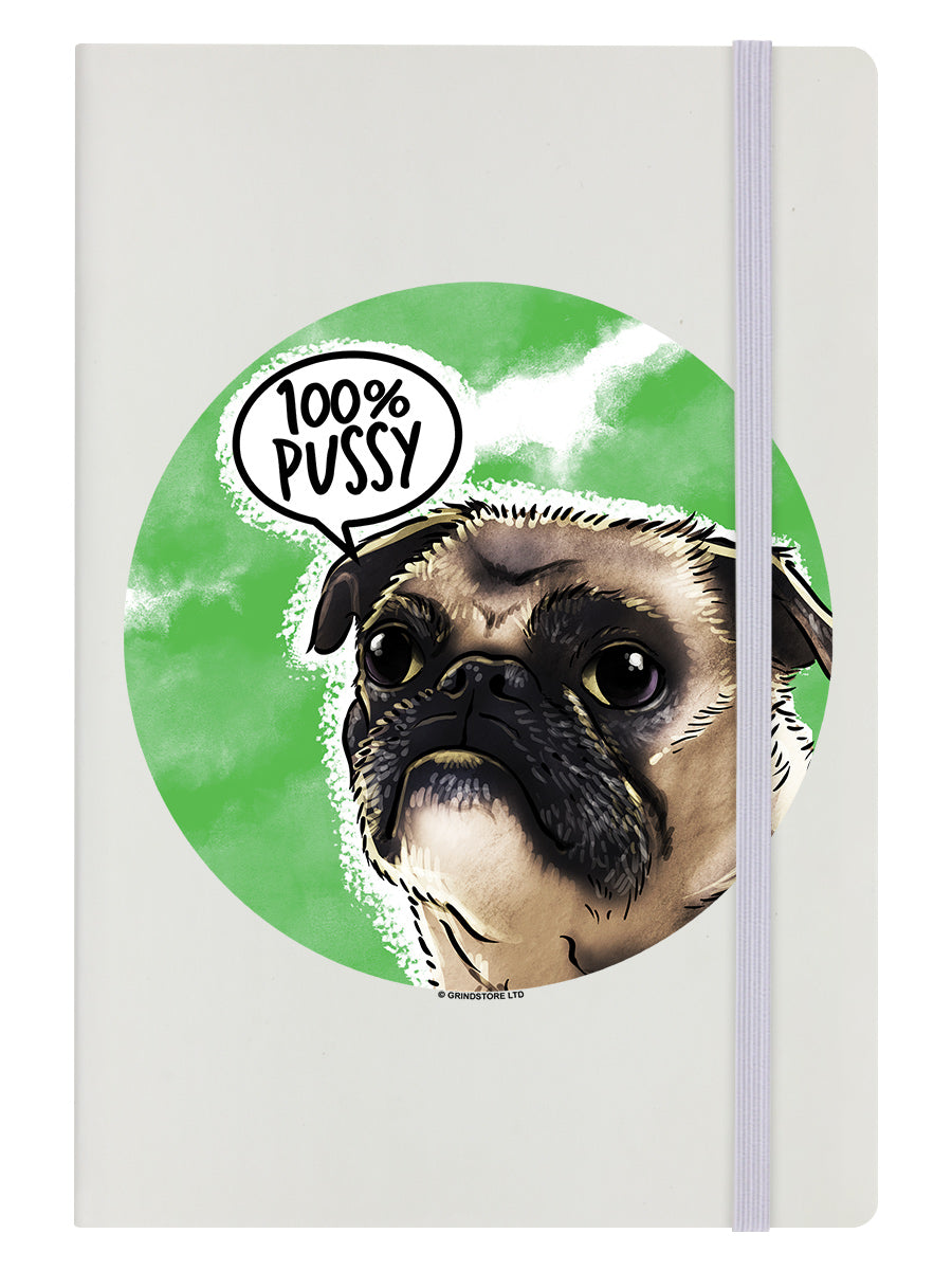 Cute But Abusive 100% Pussy Cream A5 Hard Cover Notebook