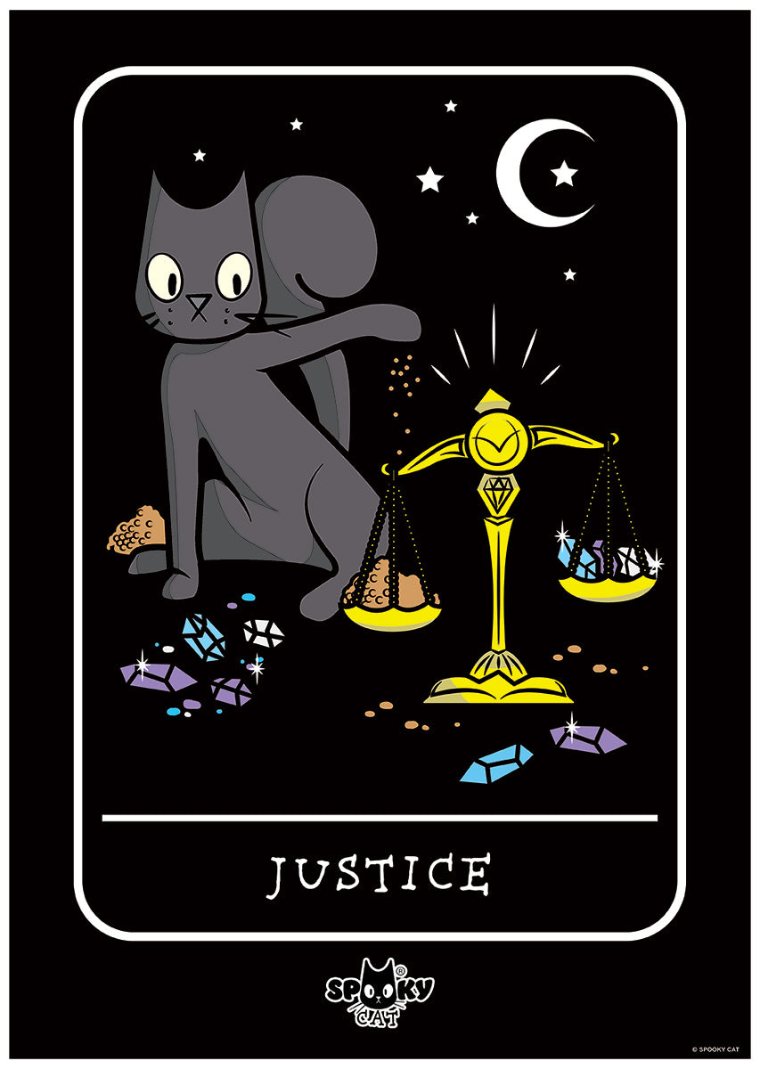 Halloween Tarot Card Sticker – Spooky Cat Press