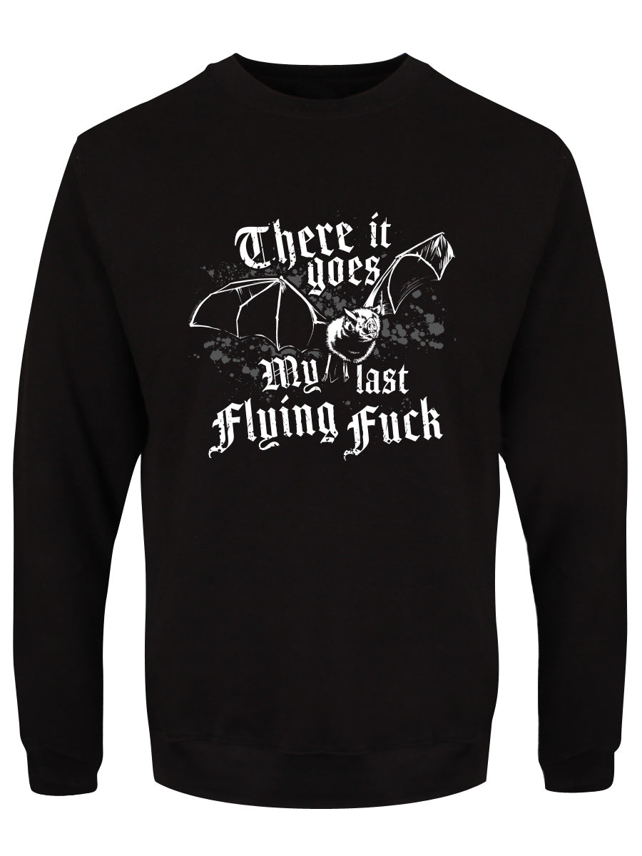 There It Goes My Last Flying Fuck Men's Black Sweatshirt