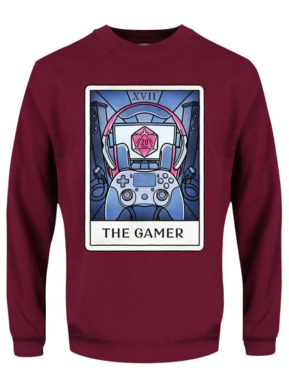 Deadly Tarot Life The Gamer Men's Burgundy Sweatshirt