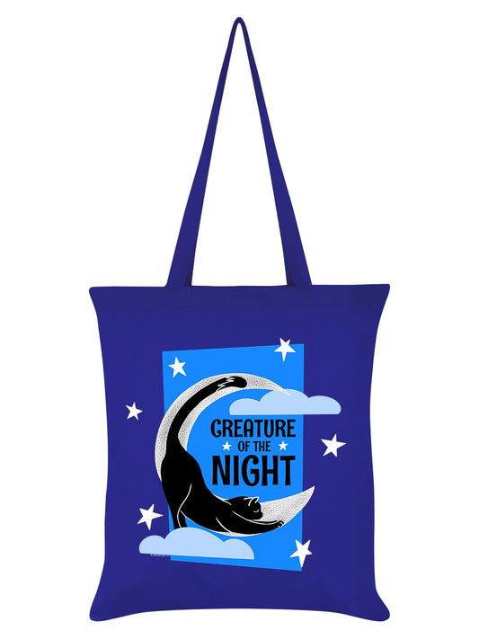 Witches Familiar Creature Of The Night Royal Blue Tote Bag