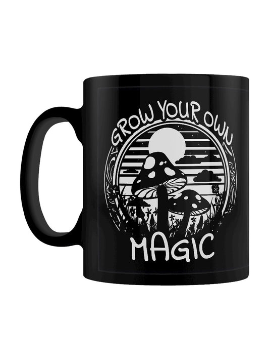 Mushrooms Grow Your Own Magic Black Mug