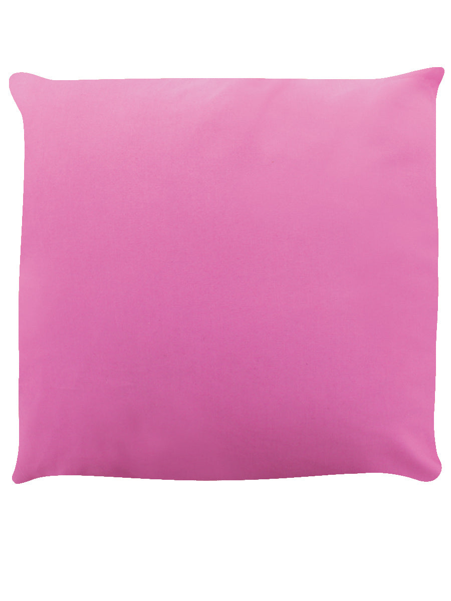 Spooky Cat Purride Pink Cushion