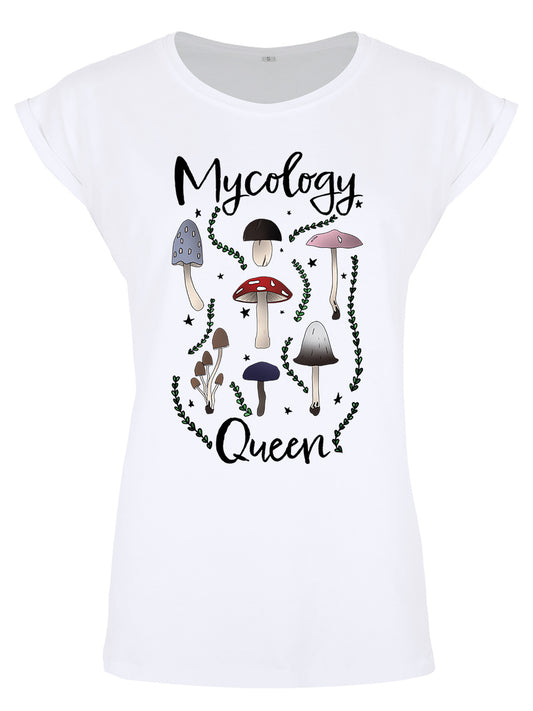 Mycology Queen Ladies Premium White T-Shirt