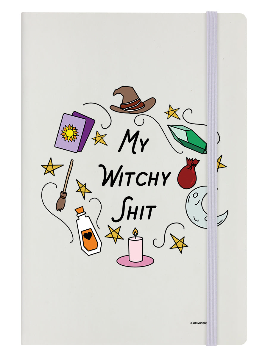 My Witchy Shit Cream A5 Hard Cover Notebook