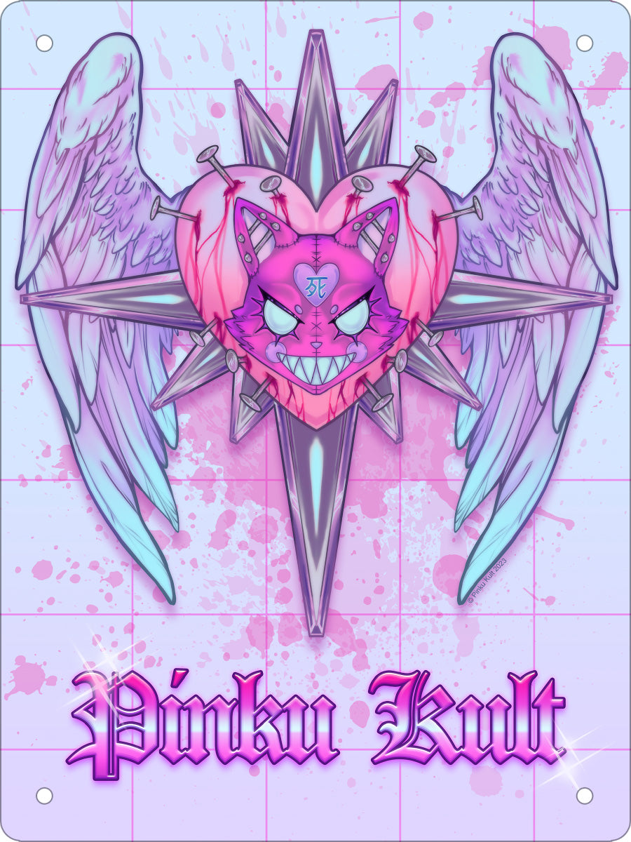 Pinku Kult Kawaii Kult Mini Tin Sign