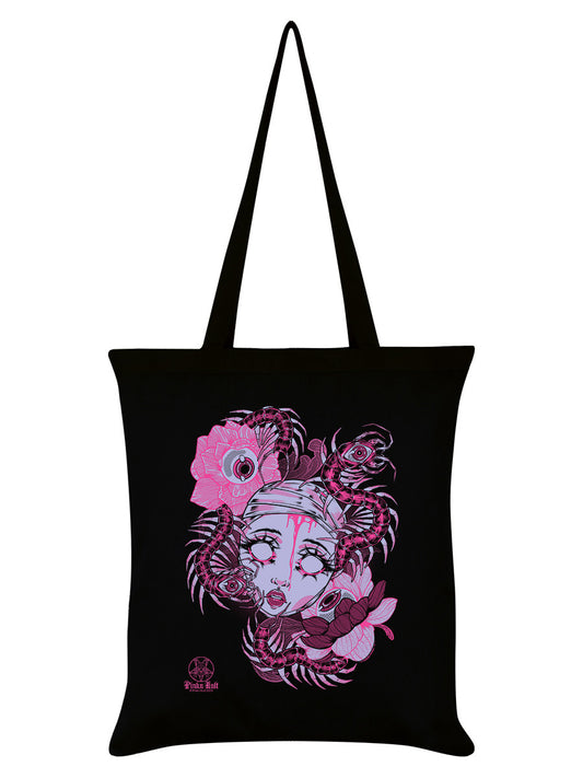 Pinku Kult Decay Black Tote Bag