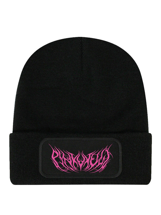 Pinku Kult Logo Black Beanie