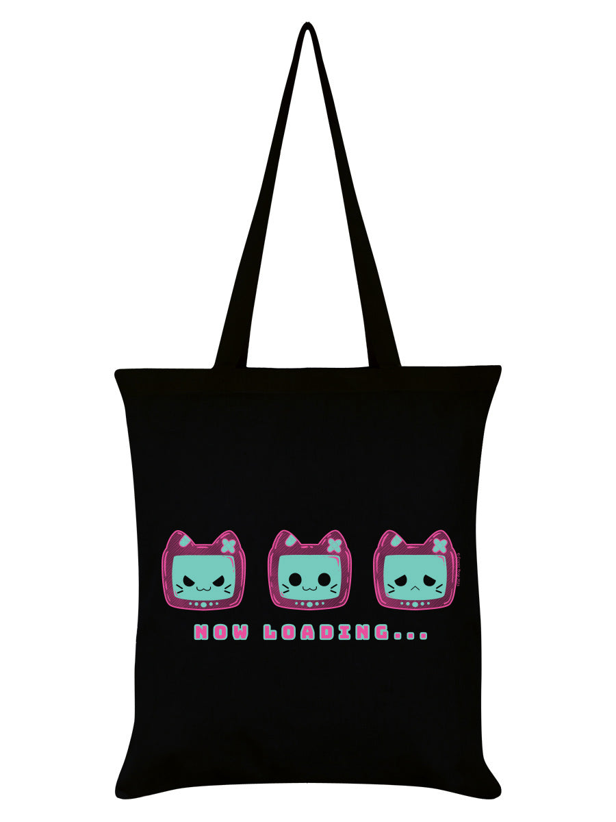 Cosmic Boop Now Loading Black Tote Bag