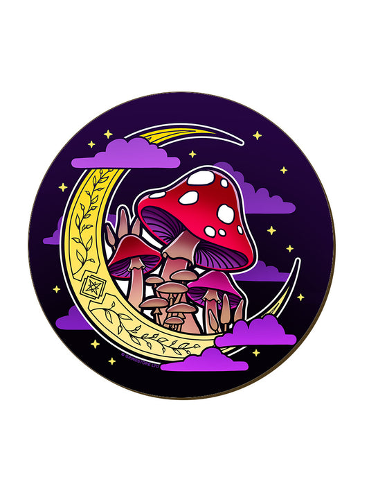 Mushroom Moon Coaster