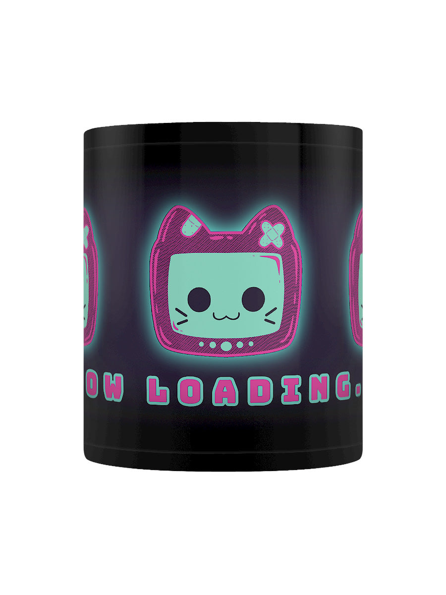 Cosmic Boop Now Loading Black Mug