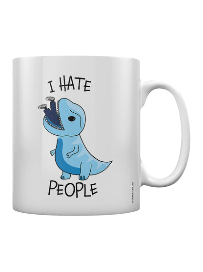I Hate People Dinosaur Mug