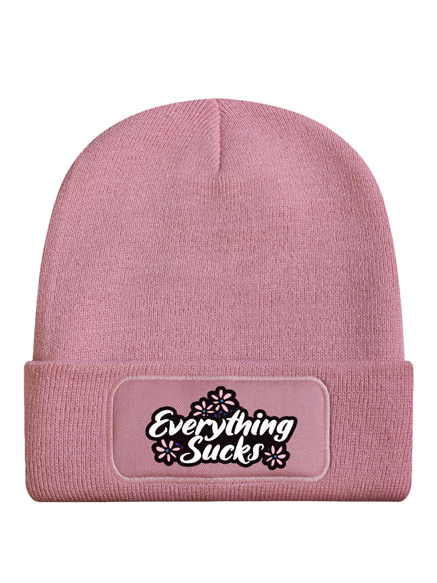 Everything Sucks Pink Beanie