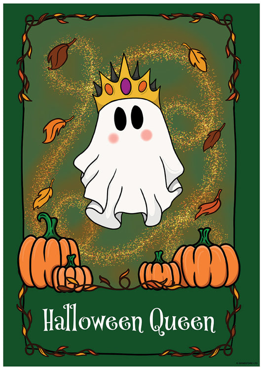 Galaxy Ghouls Halloween Queen Ghost Tarot Mini Poster