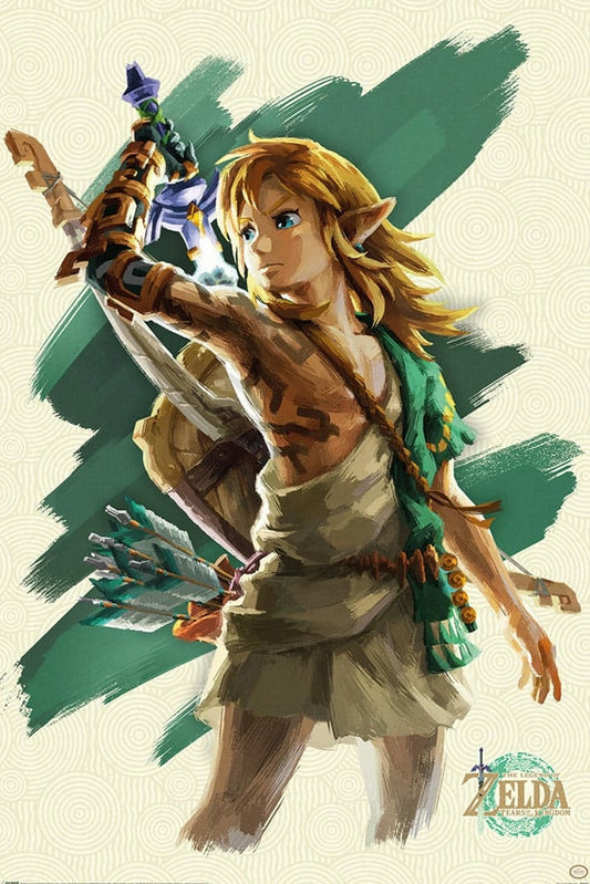 The Legend of Zelda Tears of the Kingdom Link Unleashed Maxi Poster