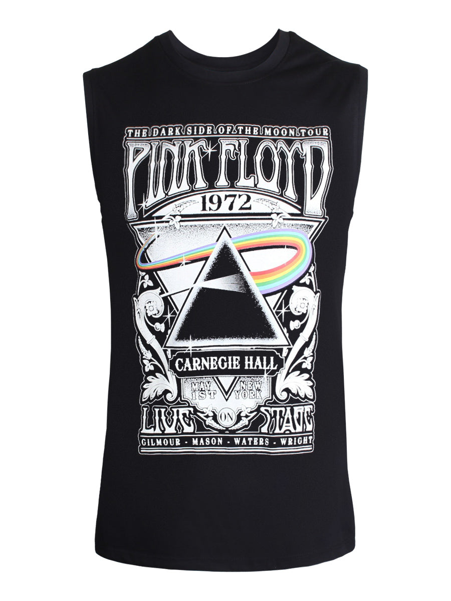 Pink Floyd Carnegie Hall Poster Men's Black Tank Vest