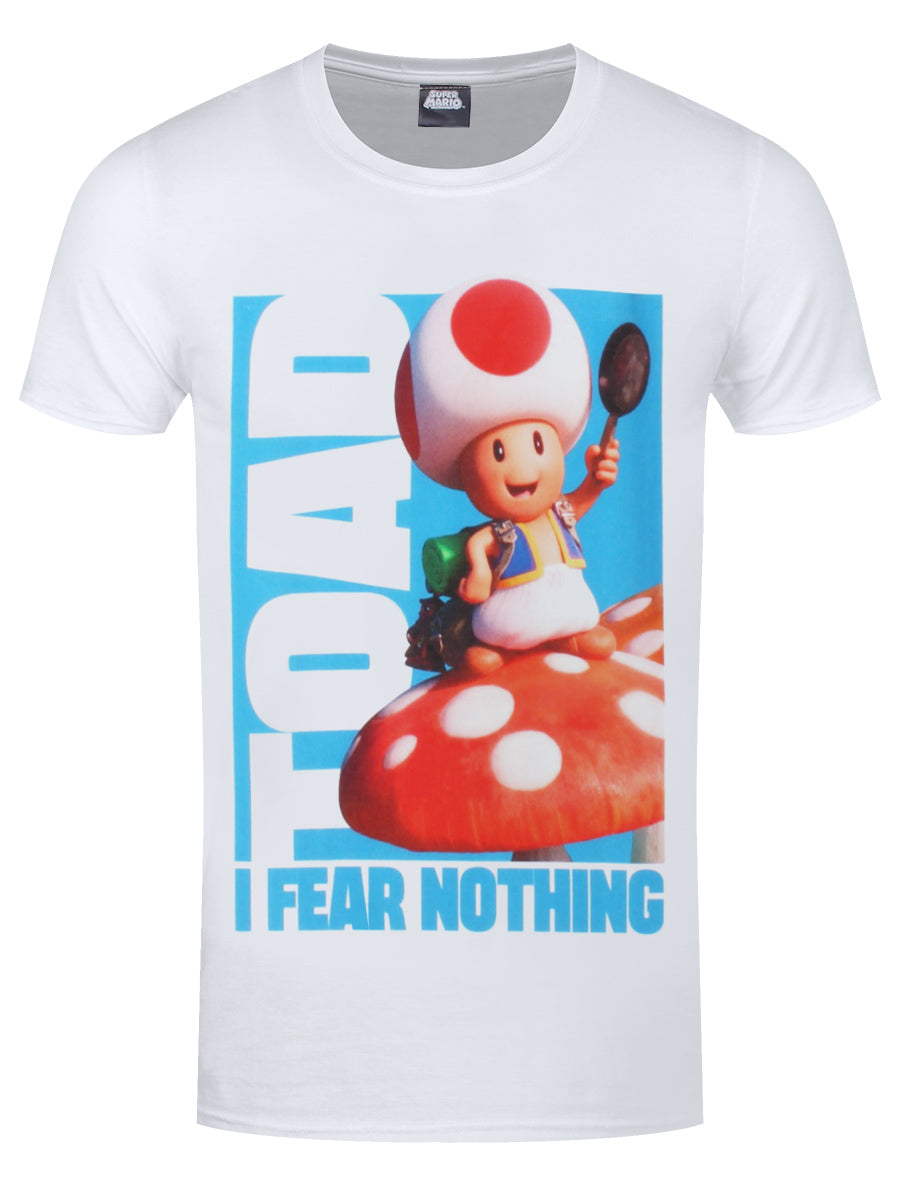 Super Mario Bros Toad Men's White T-Shirt