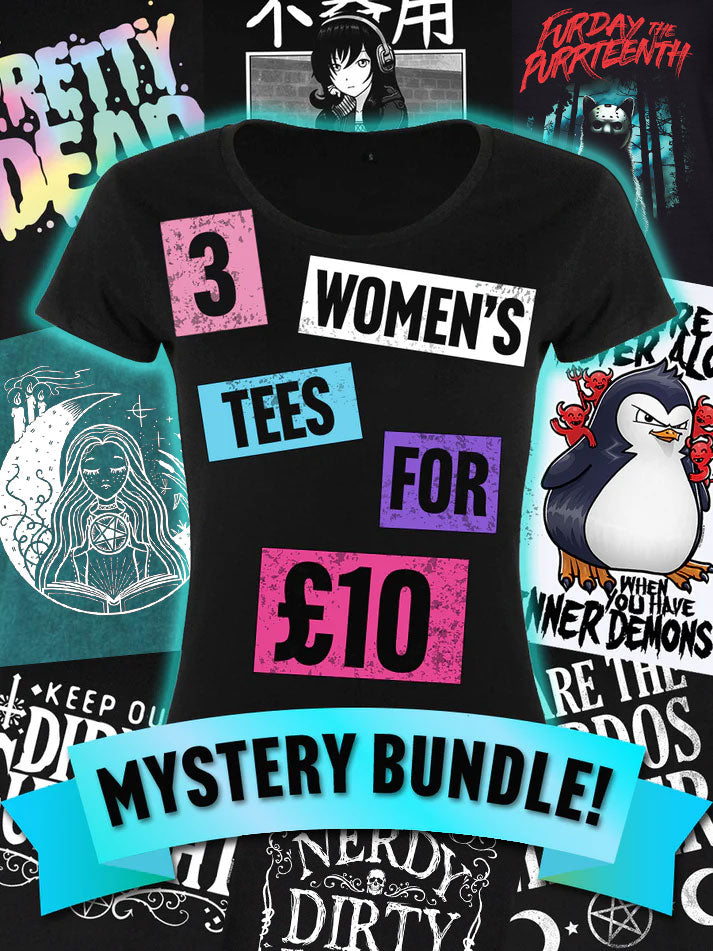 Womens Mystery T-Shirt Bundle - 3 Pack