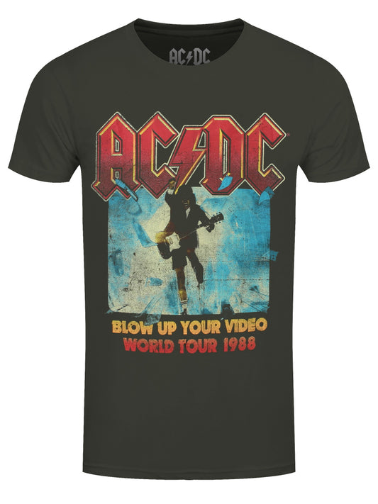 AC/DC Blow Up Your Video Men's Green T-Shirt