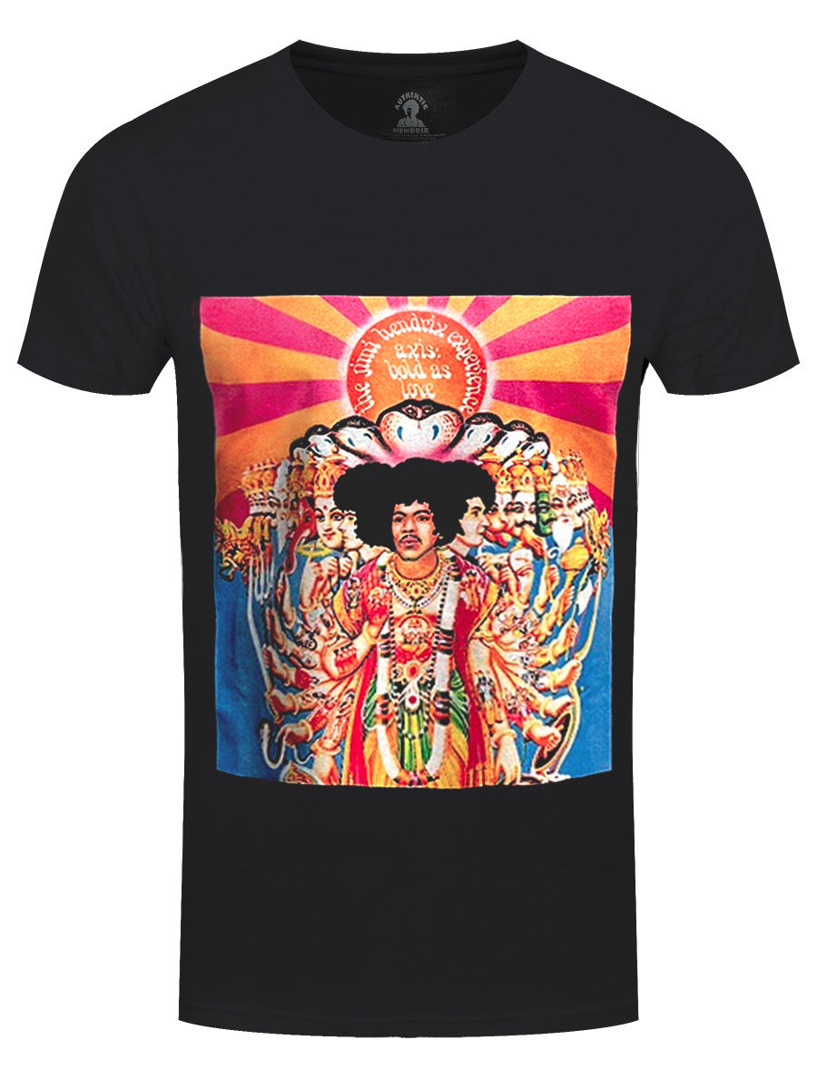 Jimi Hendrix Axis Men's Black T-Shirt
