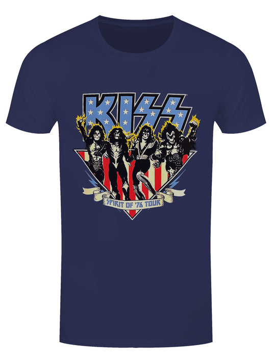 Kiss Americana Men's Denim Blue T-Shirt