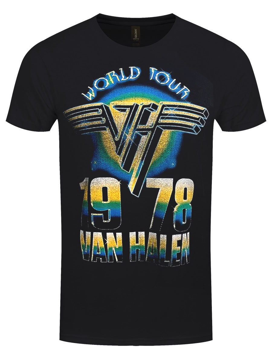 Van Halen World Tour '78 Men's Black T-Shirt