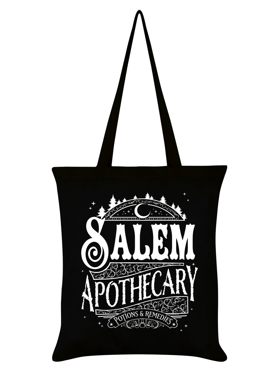 Salem Apothecary Potions & Remedies Black Tote Bag