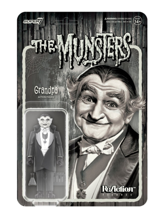 The Munsters Grandpa Grayscale ReAction Figure